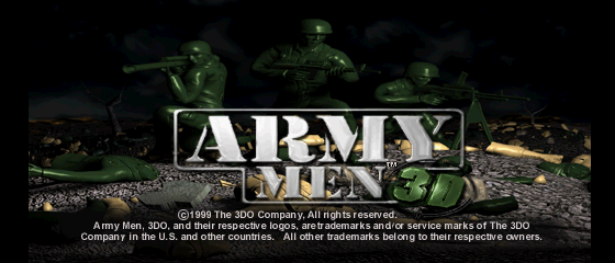 Army Men 3D Title Screen